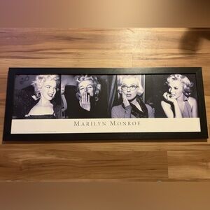 Black and White Large Wooden Marilyn Monroe Wall Art